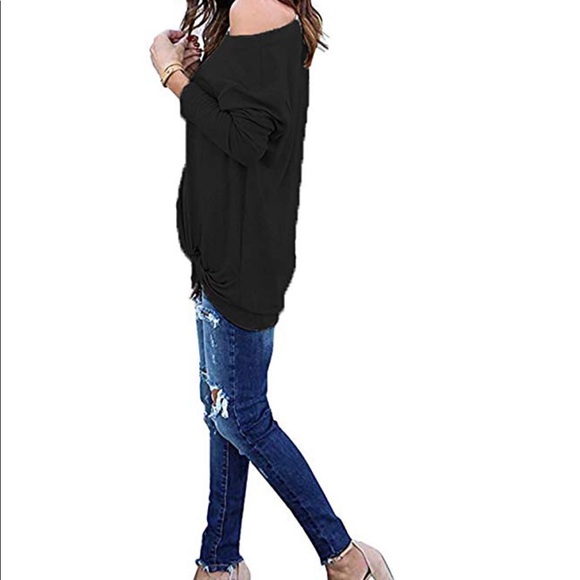 Casual off shoulder long sleeve top - Picture 3 of 6